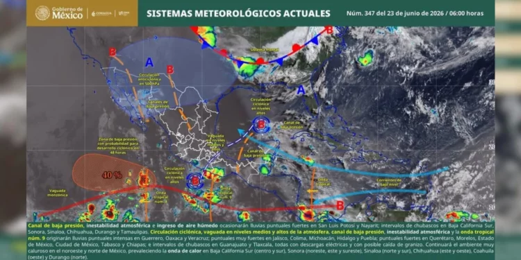 ¿Listo el paraguas? Aumenta el riesgo por lluvias en Oaxaca: tormentas eléctricas y oleaje peligroso
