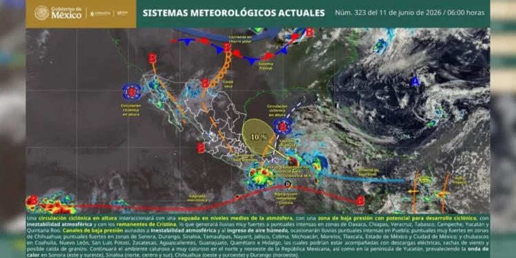 Oaxaca en alerta: lluvias y tormentas afectarán la mayor parte del estado