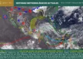 Onda tropical y baja presión generan alerta por tormentas en Oaxaca