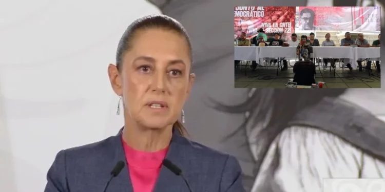 Sheinbaum cierra la puerta a nuevo diálogo con la CNTE y deja el conflicto en manos de Segob y SEP