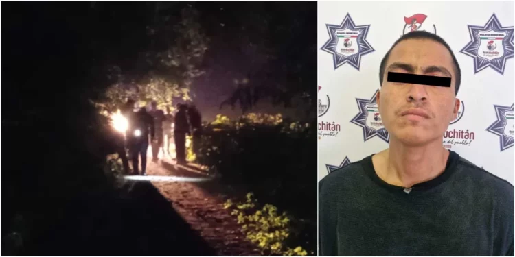 Corporaciones policiacas resguardaron el camino de terracería aledaño a la colonia Los Huanacaxtles tras el hallazgo del cuerpo de Justo Aníbal.