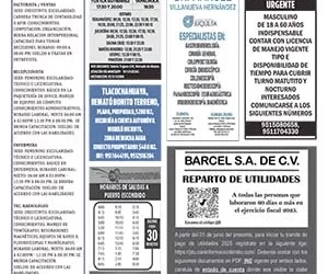 Clasificados 3 de junio de 2026
