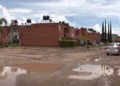 Foto: t¬omada de video // Desde 2020 ha sido recurrente la afectación a Rancho Valle del Lago por negligencia de la constructora.