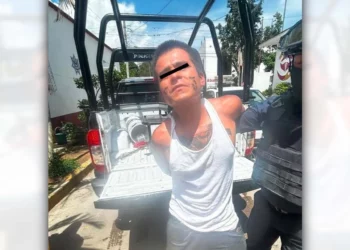 El presunto delincuente fue capturado por policías de Santa Lucía del Camino.