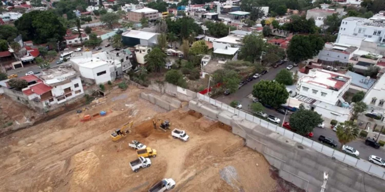 Obras de edificación del Parque Oaxaca