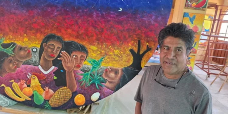 Fallece Enrique Flores, artista plástico oaxaqueño: Un legado de color y vida comunitaria
