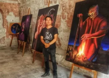 Foto: cortesía // Los visitantes podrán conocer las 18 pinturas de mediano a gran formato que el autor chocho mixteco ha creado.