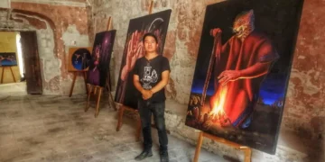 Foto: cortesía // Los visitantes podrán conocer las 18 pinturas de mediano a gran formato que el autor chocho mixteco ha creado.