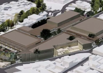 Foto: Gobierno de Oaxaca // La maqueta del centro comercial.