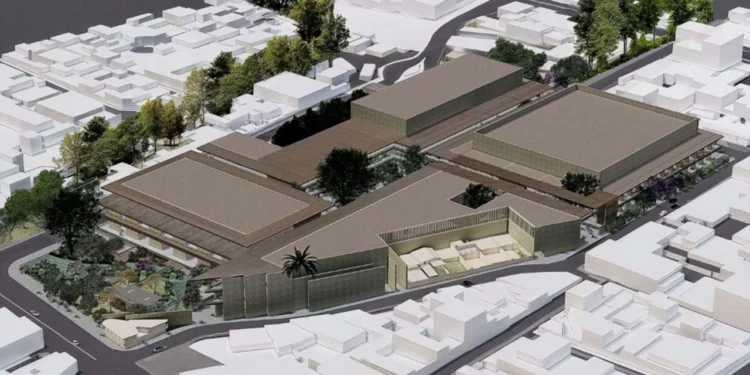 Foto: Gobierno de Oaxaca // La maqueta del centro comercial.