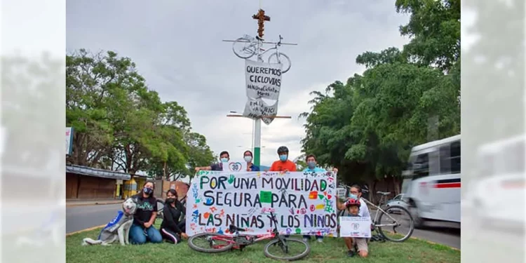 Foto: Gabi Bici Blanca 7/ Movilidad con bicicleta, una factura pendiente en Oaxaca y en México.