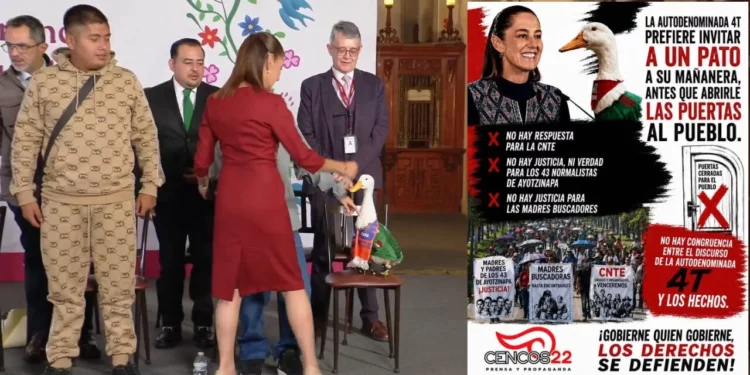 ¡Sheinbaum se hace “pato”! Sección 22 la acusa actuar con cinismo al recibir a Merlín e ignorar a víctimas