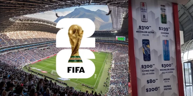 ¿Una “cheve” 300 pesos y unas papas 200? Filtran los “exagerados” precios del Estadio Monterrey