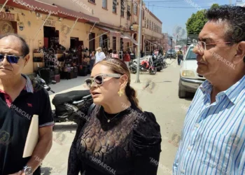 Foto: Jesús Santiago // Comerciantes mostraron su inconformidad con el retraso de obras de Oaxaca Camina.