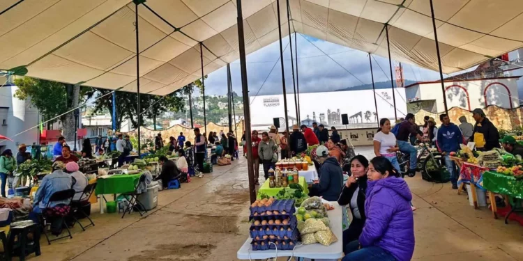 Se ofrecieron alimentos, hortalizas, plantas medicinales y productos del campo, además de mantener viva la práctica ancestral del trueque.