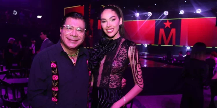 Fotos: Gil Obed González/Omar Maya // Yanina Gómez Ojeda, Miss Universo Paraguay 2025, con Lucio Gopar en la capital del país.