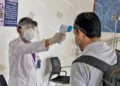 Foto: Archivo El Imparcial // Filtro sanitario instalado en el Aeropuerto Internacional de Oaxaca durante la pandemia de Covid-19.