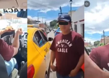 IMÁGENES | “¡Bájate o paga más!”: video exhibe presunta agresión de taxista contra una mujer en Oaxaca