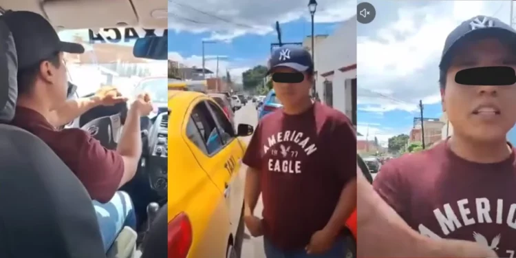 IMÁGENES | “¡Bájate o paga más!” Video exhibe presunta agresión de taxista contra una mujer en Oaxaca