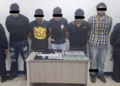 Caen cinco armados y aseguran arsenal y droga tras reporte de balazos en Juchitán