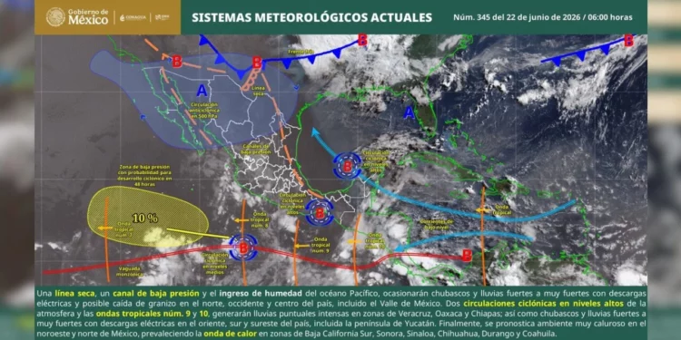 Oaxaca enfrenta nueva jornada de lluvias intensas y riesgos costeros por mar de fondo