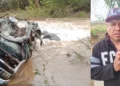 VIDEO | Río arrastra vehículo de grupo musical en San Luis Amatlán; integrante fallece ahogado
