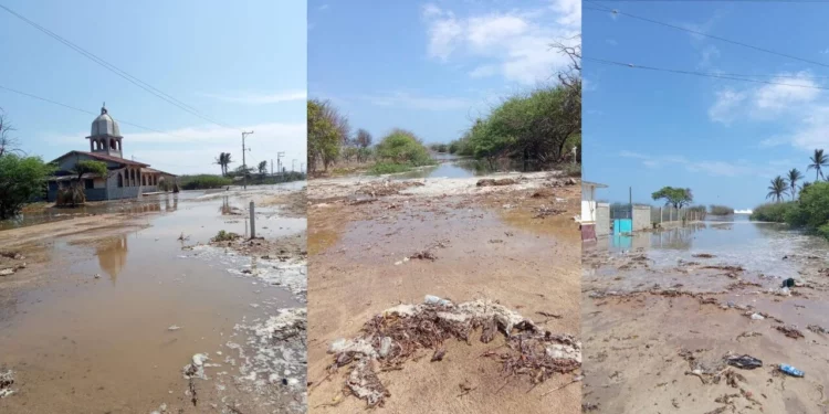 Oleaje intenso pone en alerta a San Mateo del Mar