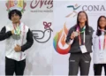 Oaxaca logró el oro en Surfing, con Alejandra Guadalupe Rodríguez.