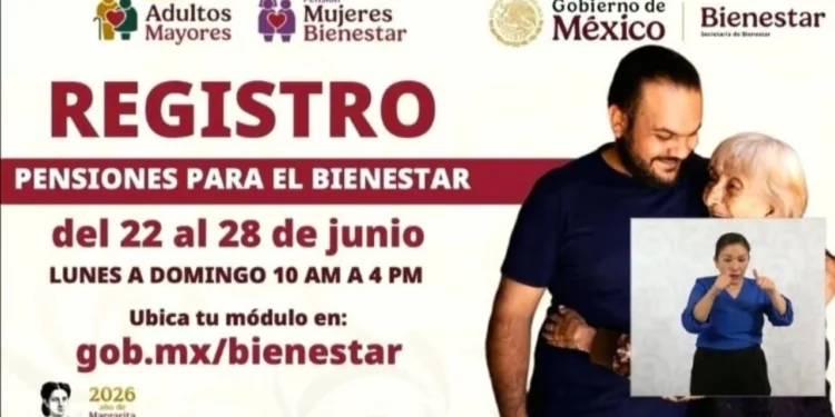 ¿Te falta la Pensión Bienestar? Del 22 al 28 de junio habrá nuevo registro nacional