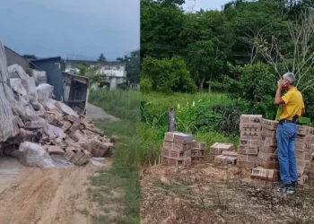 Acusan a agente municipal de encabezar presunta rapiña tras volcadura de tráiler en Matías Romero