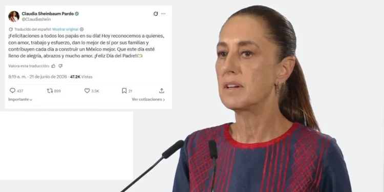 Sheinbaum reconoce a los padres de México: “entregan lo mejor de sí para sus familias”