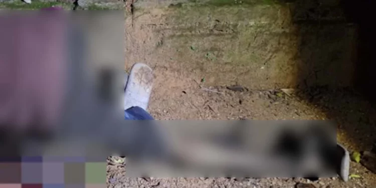 Elementos de la AEI recolectaron un casquillo percutido calibre 9mm en el paraje El Calvario tras el homicidio del joven de 27 años.