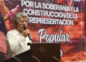 Foto: Adrián Gaytán // Francisco Martínez Neri, coordinador de la Jornada Nacional por la Soberanía y la Construcción de la Representación Popular en Oaxaca de Juárez.