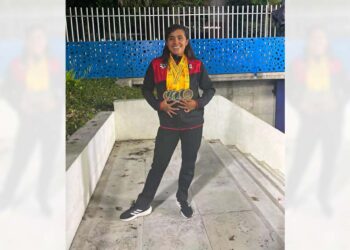 Sahara Monroy García regresa a Oaxaca con ocho medallas.