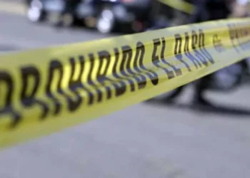 Elementos policiacos resguardaron el perímetro en la colonia Barrio Nuevo de Matías Romero.