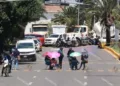 Foto: Adrián Gaytán // El bloqueo sitio la parte norte de la ciudad y trastocó la movilidad capitalina.