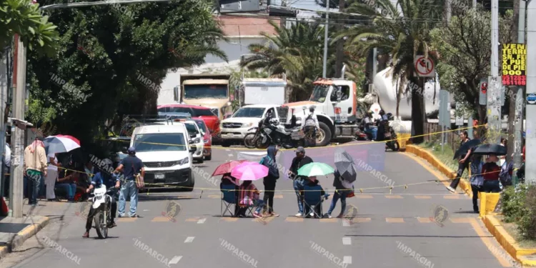Foto: Adrián Gaytán // El bloqueo sitio la parte norte de la ciudad y trastocó la movilidad capitalina.
