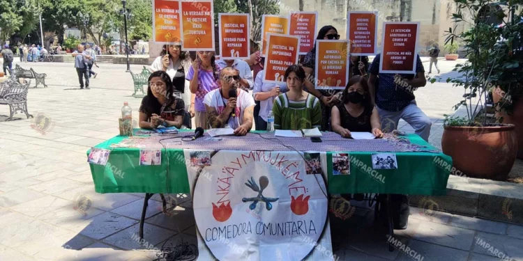 Foto: Jesús Santiago // Consorcio señaló que la persona defensora de Derechos Humanos fue golpeada, tirada y esposada.