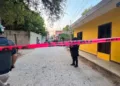 En este punto de la Novena Sección quedó tendida la víctima tras recibir impactos de bala en el cráneo.