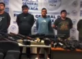 Aseguran arsenal de alto poder y capturan a cinco presuntos integrantes de célula delictiva en la Costa