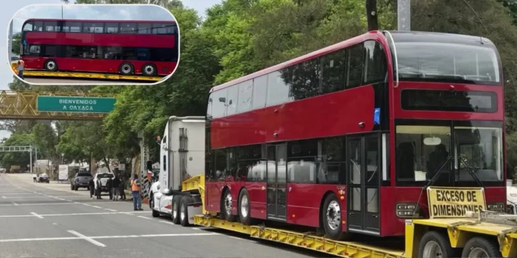 Oaxaca estrenará su primer BinniBus de dos pisos; la nueva unidad sorprende a usuarios en las calles de la capital