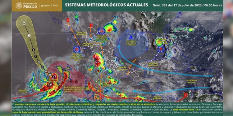 El clima no da tregua: Oaxaca espera lluvias, tormentas eléctricas y calor sofocante