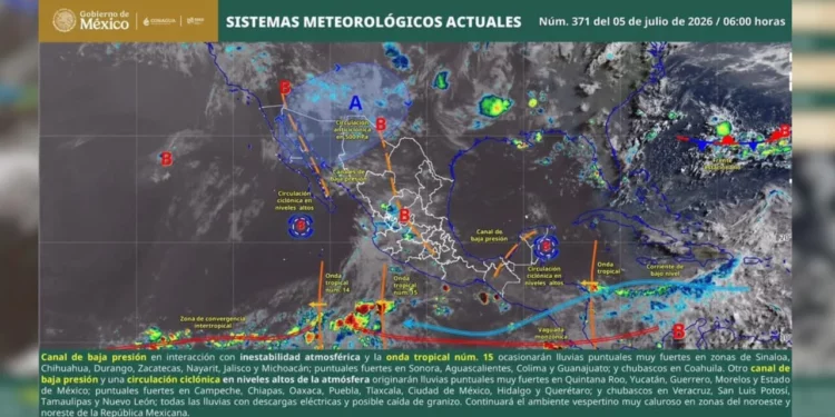 Lluvias continuarán en Oaxaca; alertan por mar de fondo y altas temperaturas en varias regiones