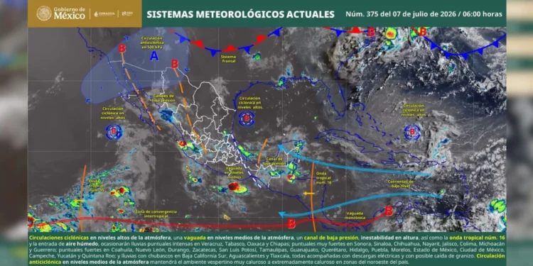 Entre tormentas, calor extremo y oleaje peligroso, Oaxaca vivirá otra jornada de clima severo