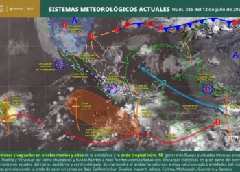 Oaxaca tendrá domingo lluvioso por influencia de la onda tropical 18