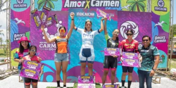 La oaxaqueña Luz Audelia Reyes conquista el primer lugar en la LXVII Clásica de Ciclismo en Campeche