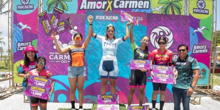 La oaxaqueña Luz Audelia Reyes conquista el primer lugar en la LXVII Clásica de Ciclismo en Campeche