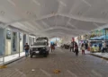 Fotos: Lisbeth Mejía Reyes // Este jueves fue colocada una carpa en la avenida Hidalgo, a un costado de la Alameda de León.