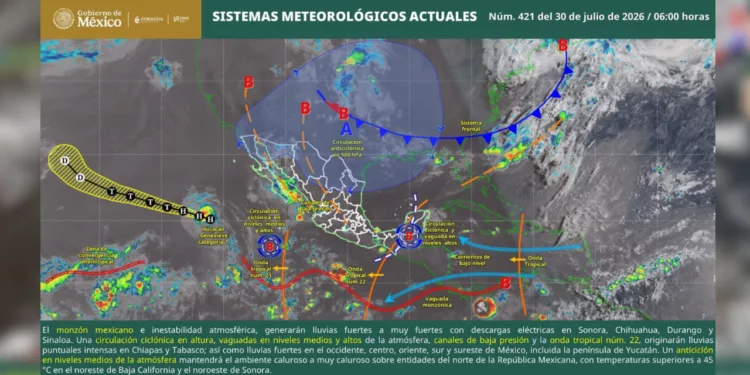 Lluvias intensas y tormentas eléctricas amenazan a Oaxaca este jueves