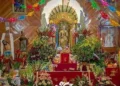 Interior del templo de San Pedro Ixtlahuaca.